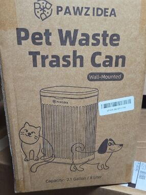 Pawzidea Pet Waste Trash Can - Brown
